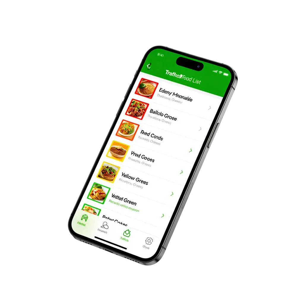 Lista de Alimentos Tipo Semáforo